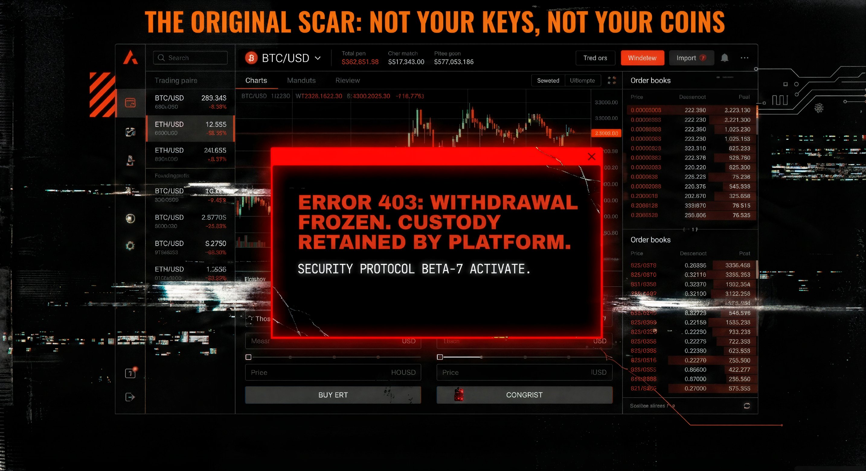 The Original Scar: Not Your Keys, Not Your Coins