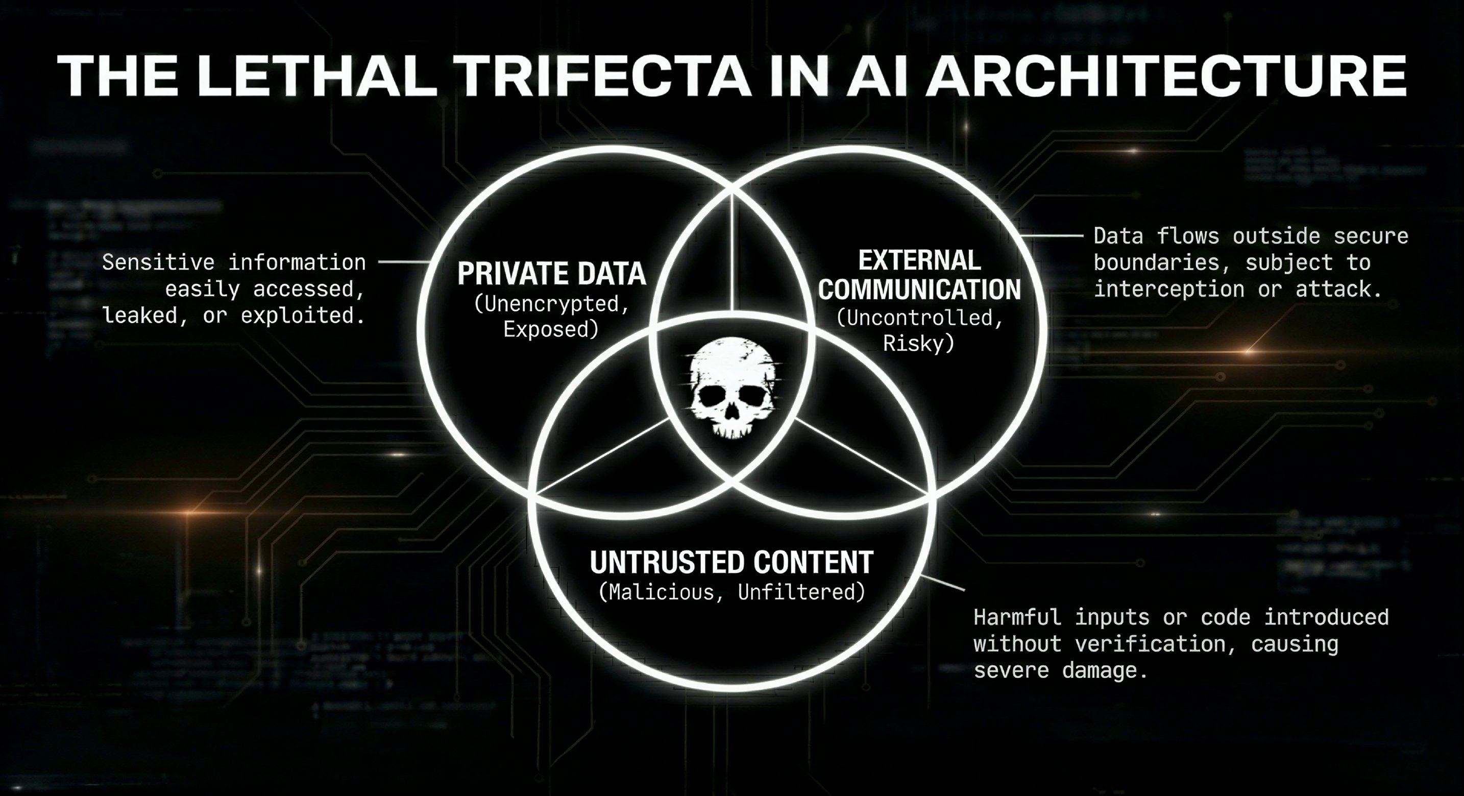 The Lethal Trifecta in AI Architecture