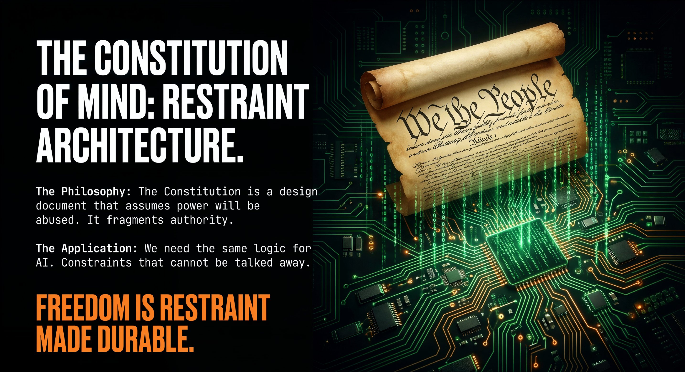 The Constitution of Mind: Restraint Architecture
