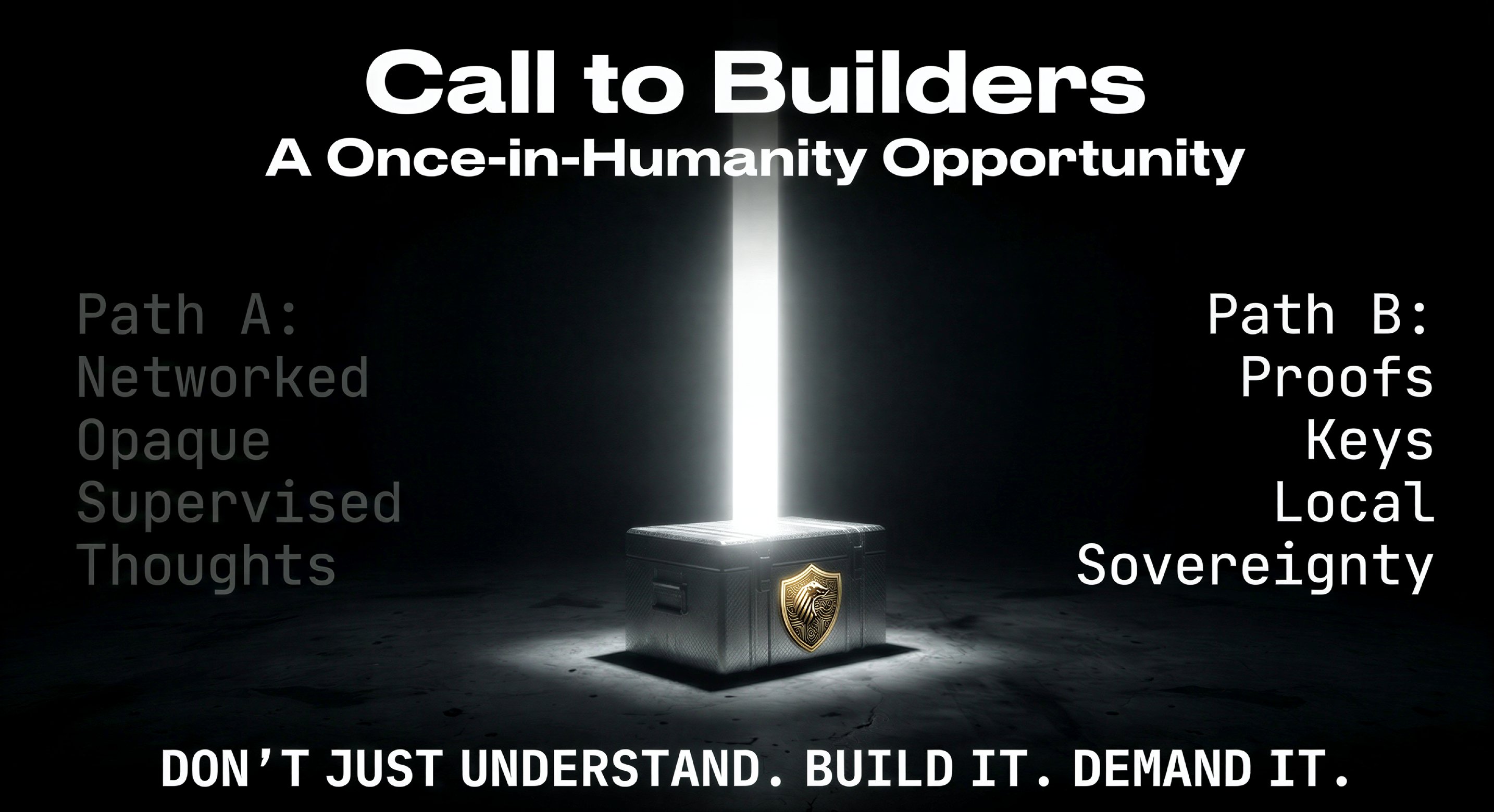 Call to Builders: A Once-in-Humanity Opportunity